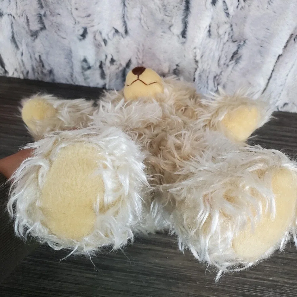 Vintage Dakin SHAGGY Teddy Bear‎ Cream Color, Furry 11